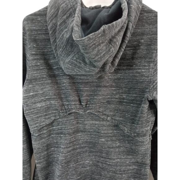 Under Armour Hoodie Womens Medium M Heathered Charcoal Gray Semi Fitted Full Zip - Picture 9 of 10